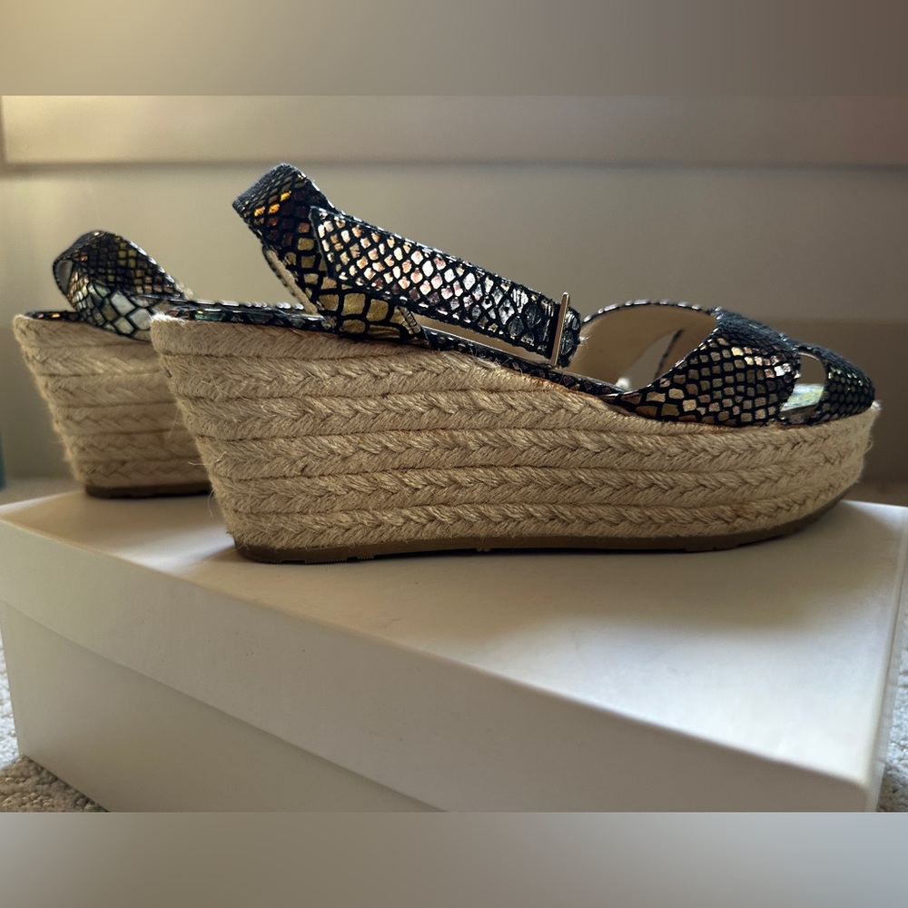 Jimmy Choo Pepper Holographic Python Leather Ankl… - image 3